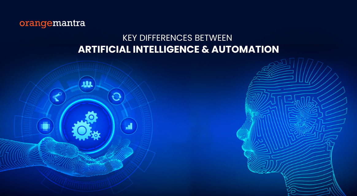 key difference between ai and automation