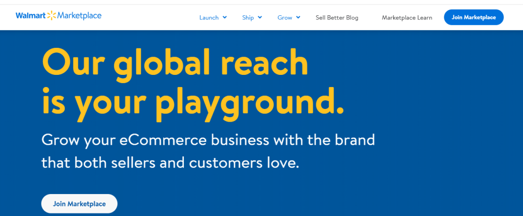Walmart Marketplace dashbord