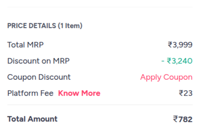 price details