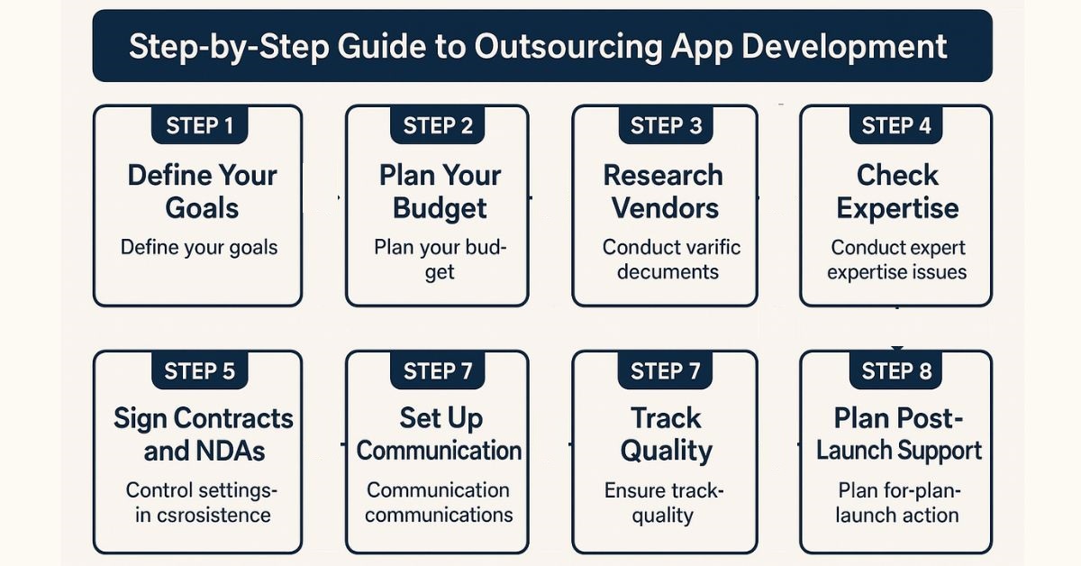 Step-by-Step Guide to Outsourcing App Development