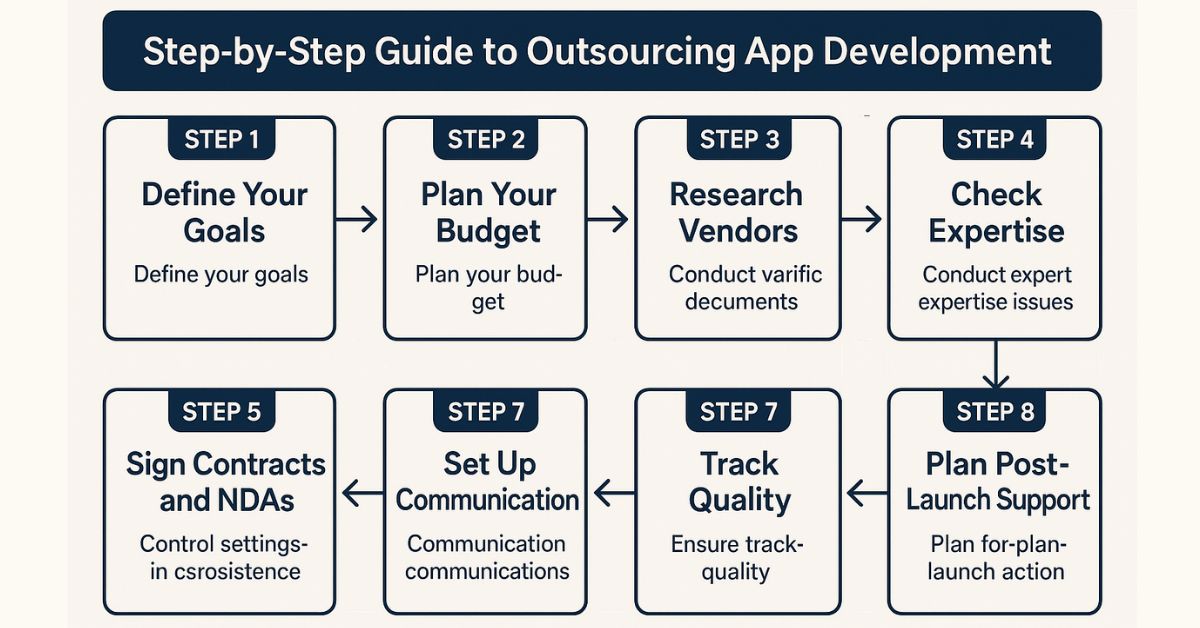 Step-by-Step Guide to Outsourcing App Development