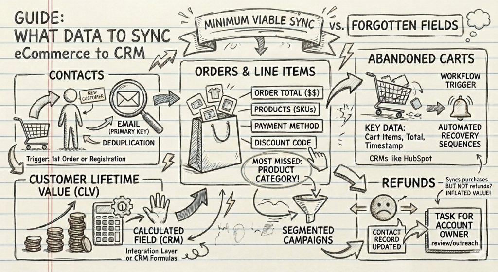 eCommerce and CRM Data Sync