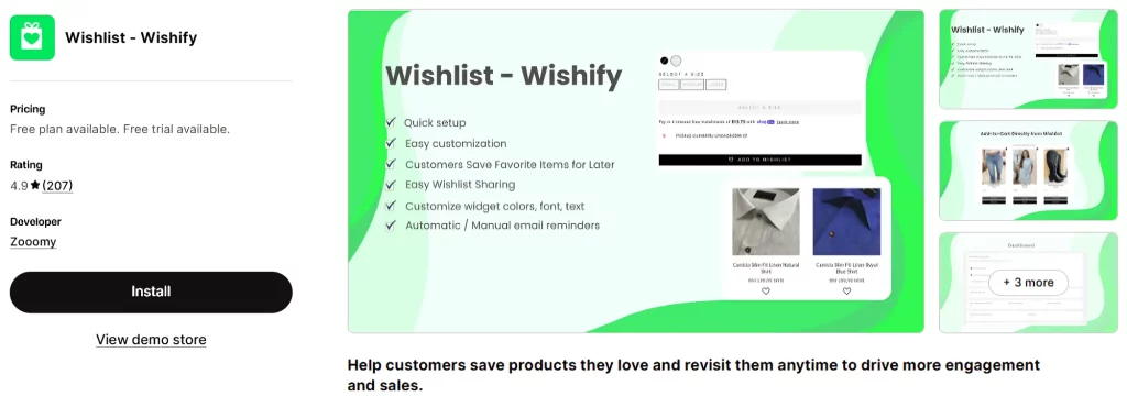Wishlist-wishify-shopify-app
