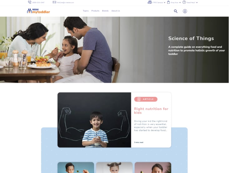 digital child nutrition platform