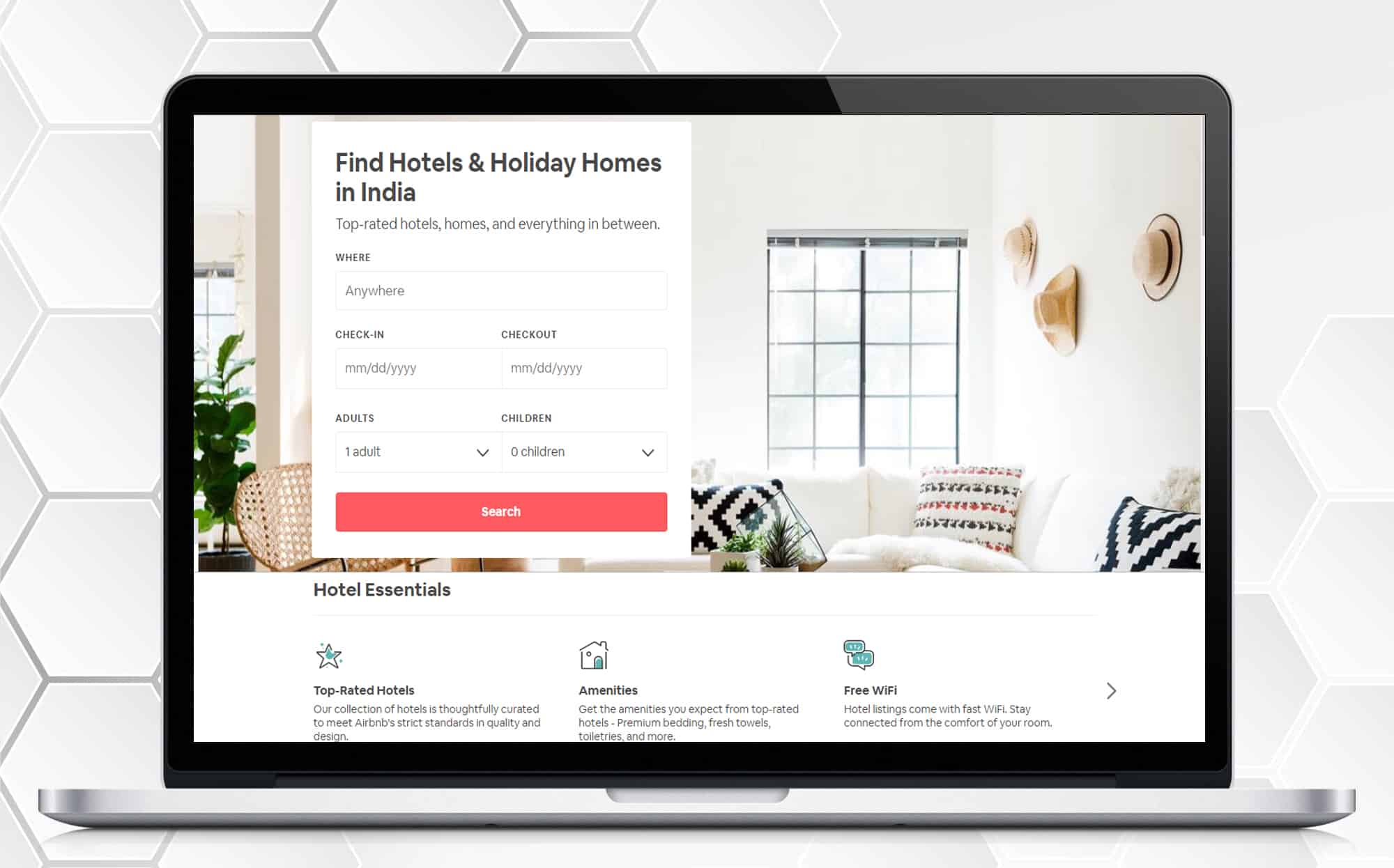 Airbnb-type hotel booking app that simplified bookings