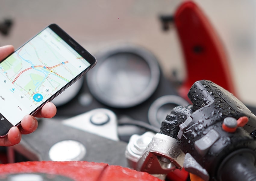 Telematics app for connected motorcycles