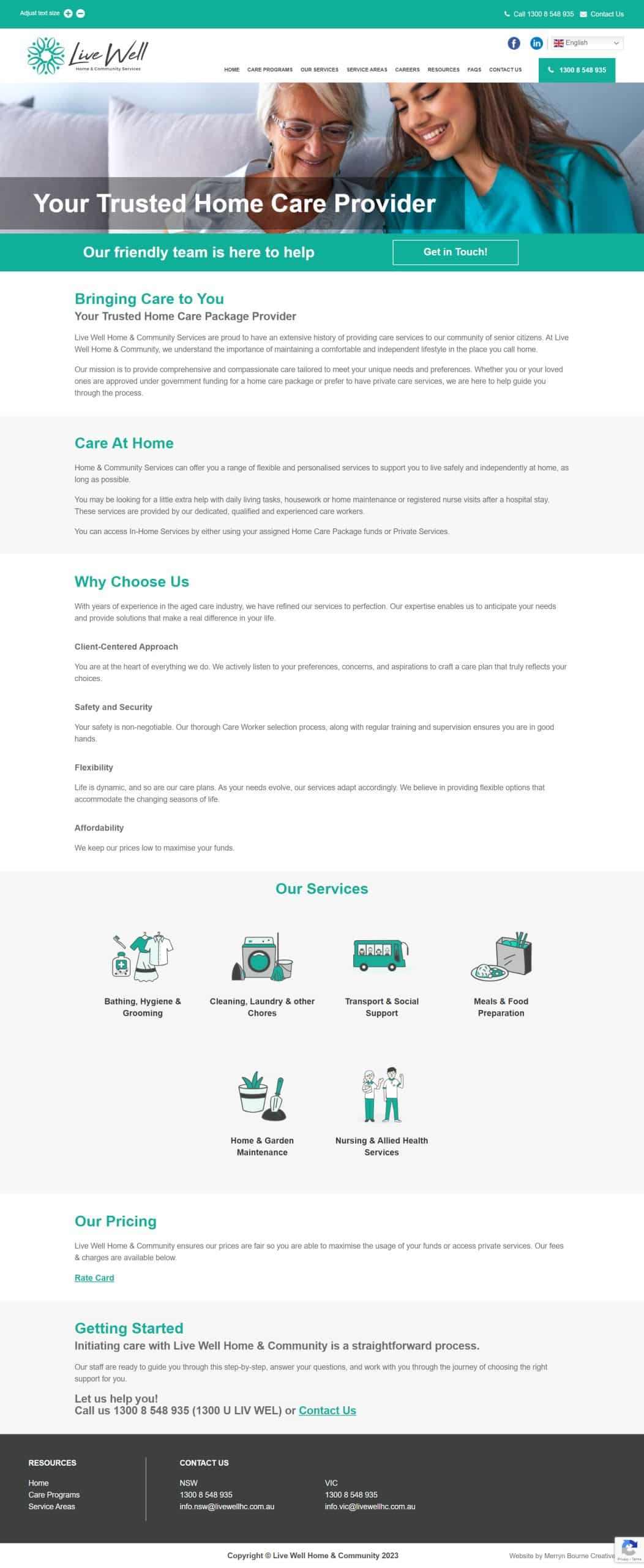 Digital Presence with site Development for Live Well OrangeMantra