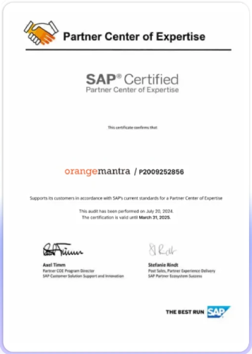 Sapdev Certificate