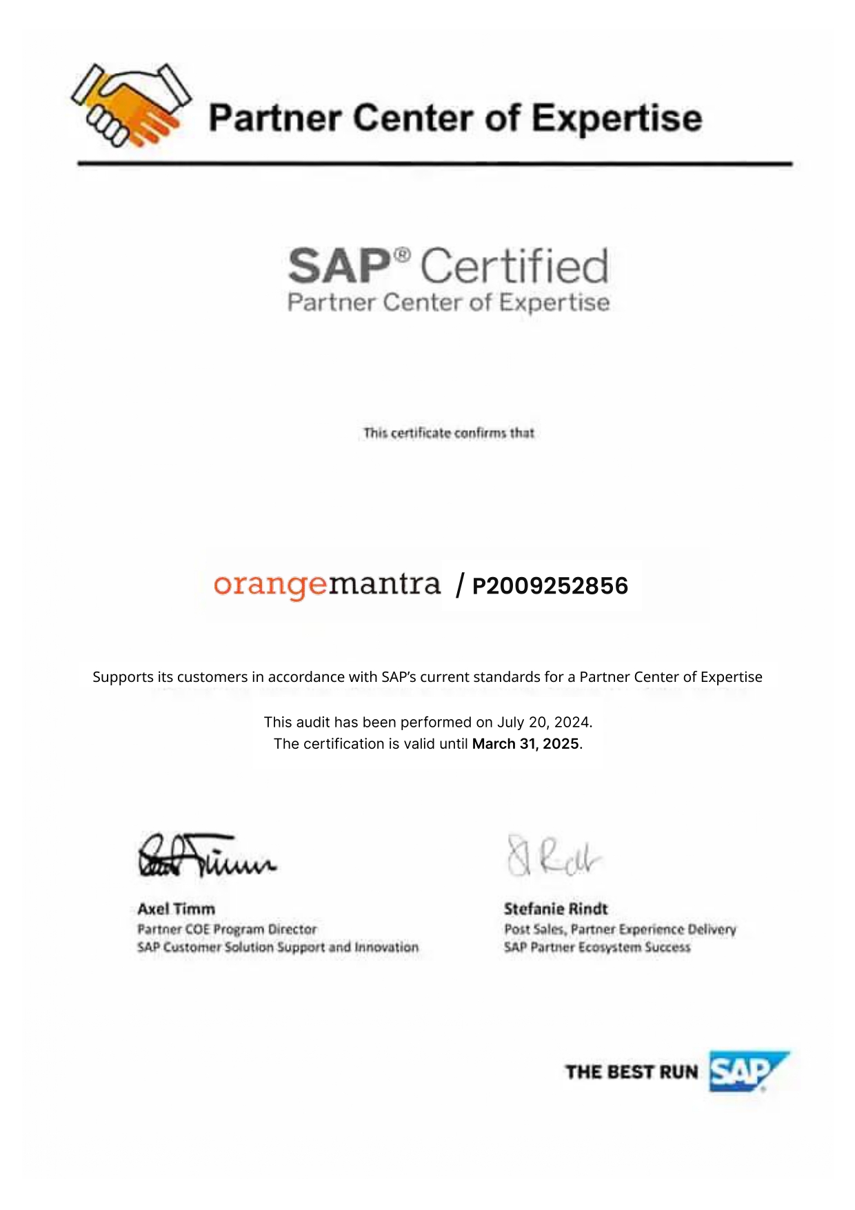 S4/HANA partner
