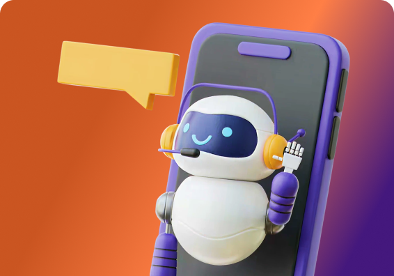 Smartphone with tech icons