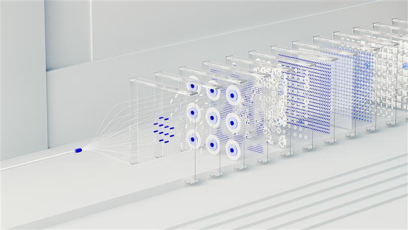 Google Gemini AI services visualization with dynamic energy waves and neural network patterns