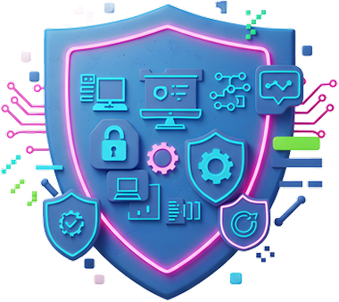Security shield illustration